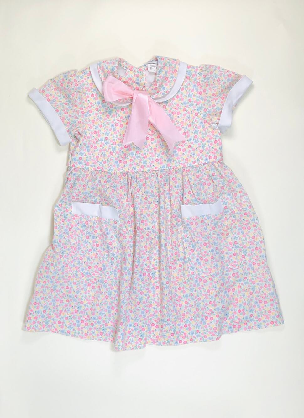 GIRLS VINTAGE GIRLS FLORAL DRESS SIZE 6